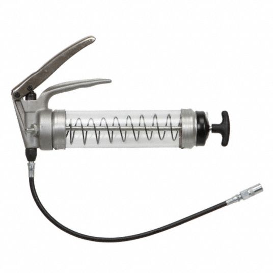 WESTWARD Pistol Grip Grease Gun, 7,500 psi, 40.0 Strokes per Oz., Bulk, Cartridge, Filler Pump