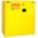 FLAMMABLES SAFETY CABINET, STANDARD, 30 GALLON, 43 X 18 X 44 IN, YELLOW, SELF CLOSE