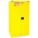 FLAMMABLES SAFETY CABINET, STANDARD, 50 GALLON, 43 X 18 X 44 IN, YELLOW, SELF CLOSE