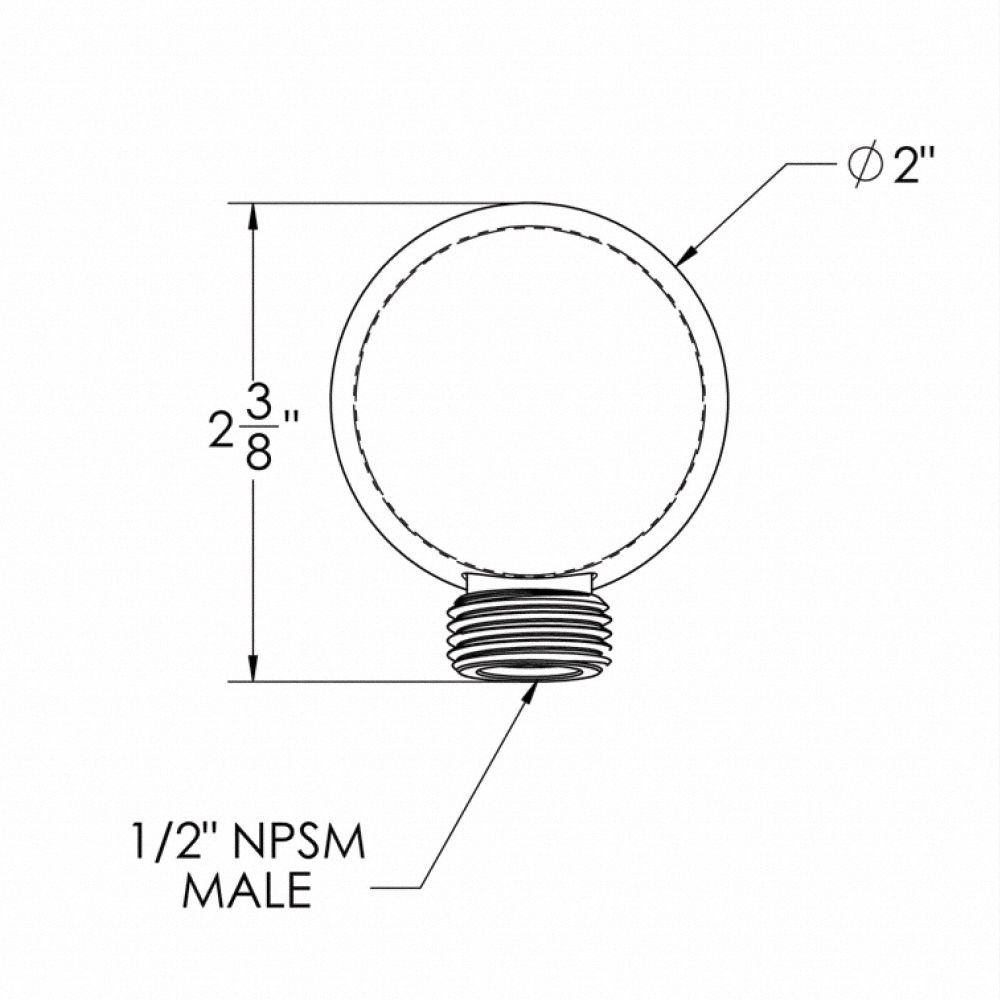 SPEAKMAN Shower Elbow Speakman, 1/2 in Connection Size, NPSM/NPT