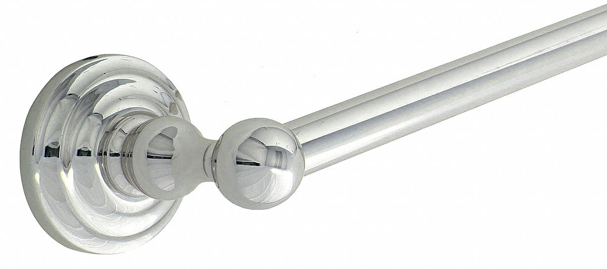 TOWEL BAR: 04-6218, WALL MOUNT, 2¾ IN X 20 ¾ IN X 3 ⅜ IN, 18 IN BAR WD