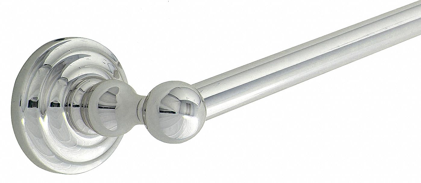 TOWEL BAR: 04-6224, WALL MOUNT, 2¾ IN X 26¾ IN X 3 ⅜ IN, 24 IN BAR WD