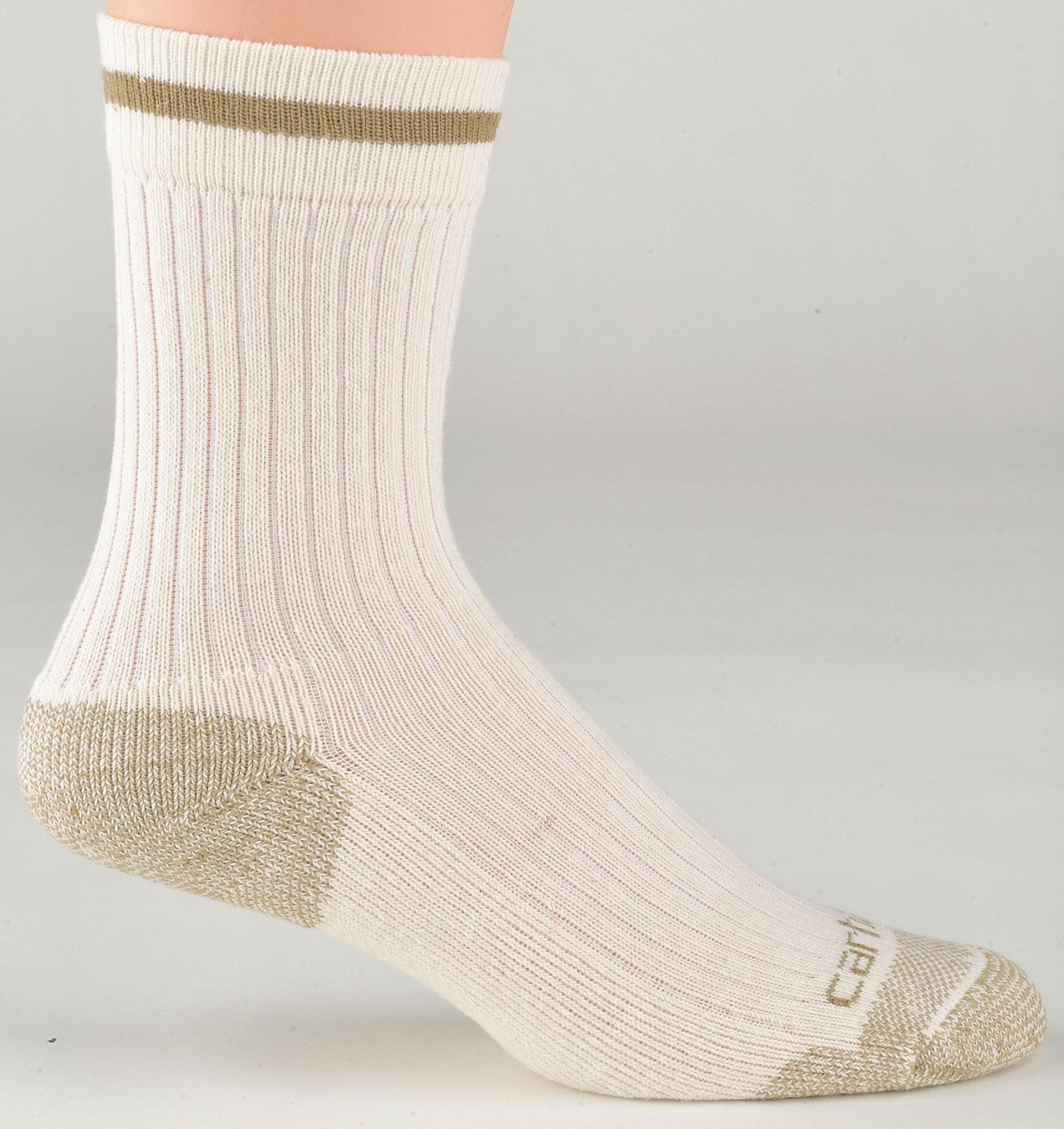 Crew, Women's, Socks 15F428WA615 KHK M Grainger