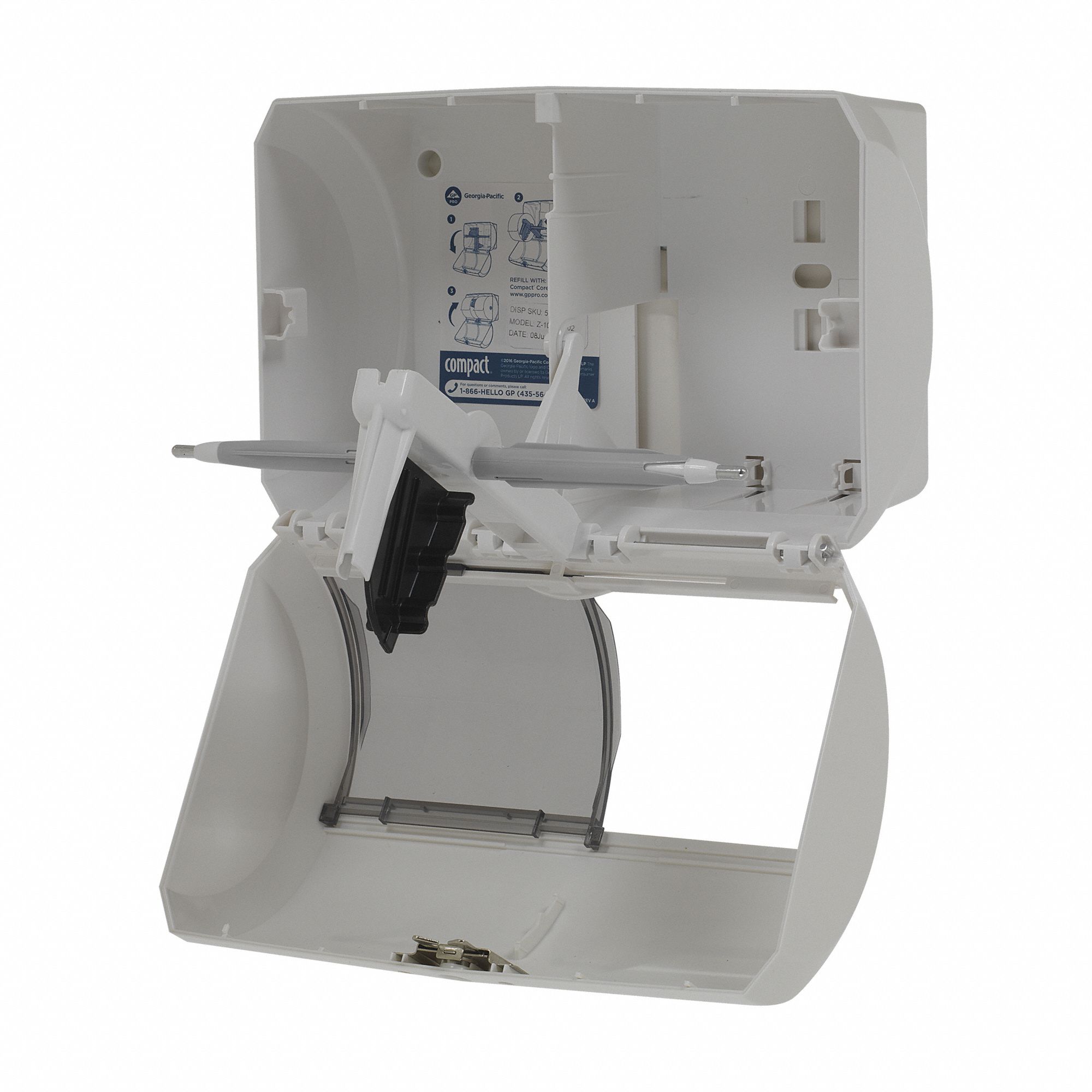 Toilet Paper Dispenser, Compact(R), White, Coreless, (2