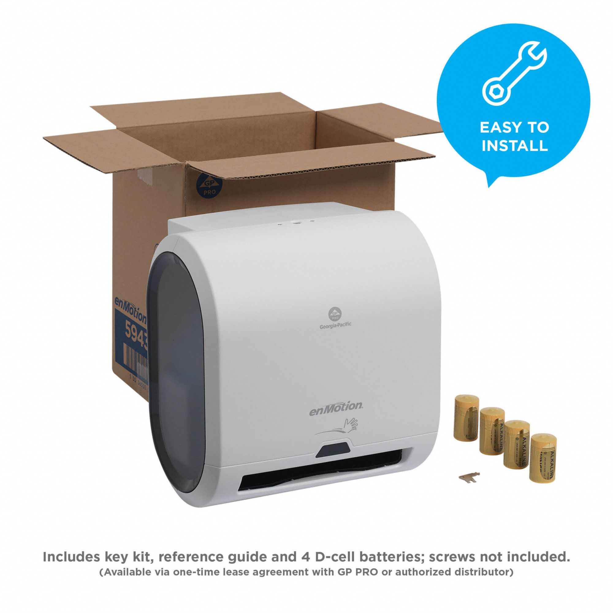 GEORGIA-PACIFIC Paper Towel Dispenser, enMotion(R) Impulse (R), White