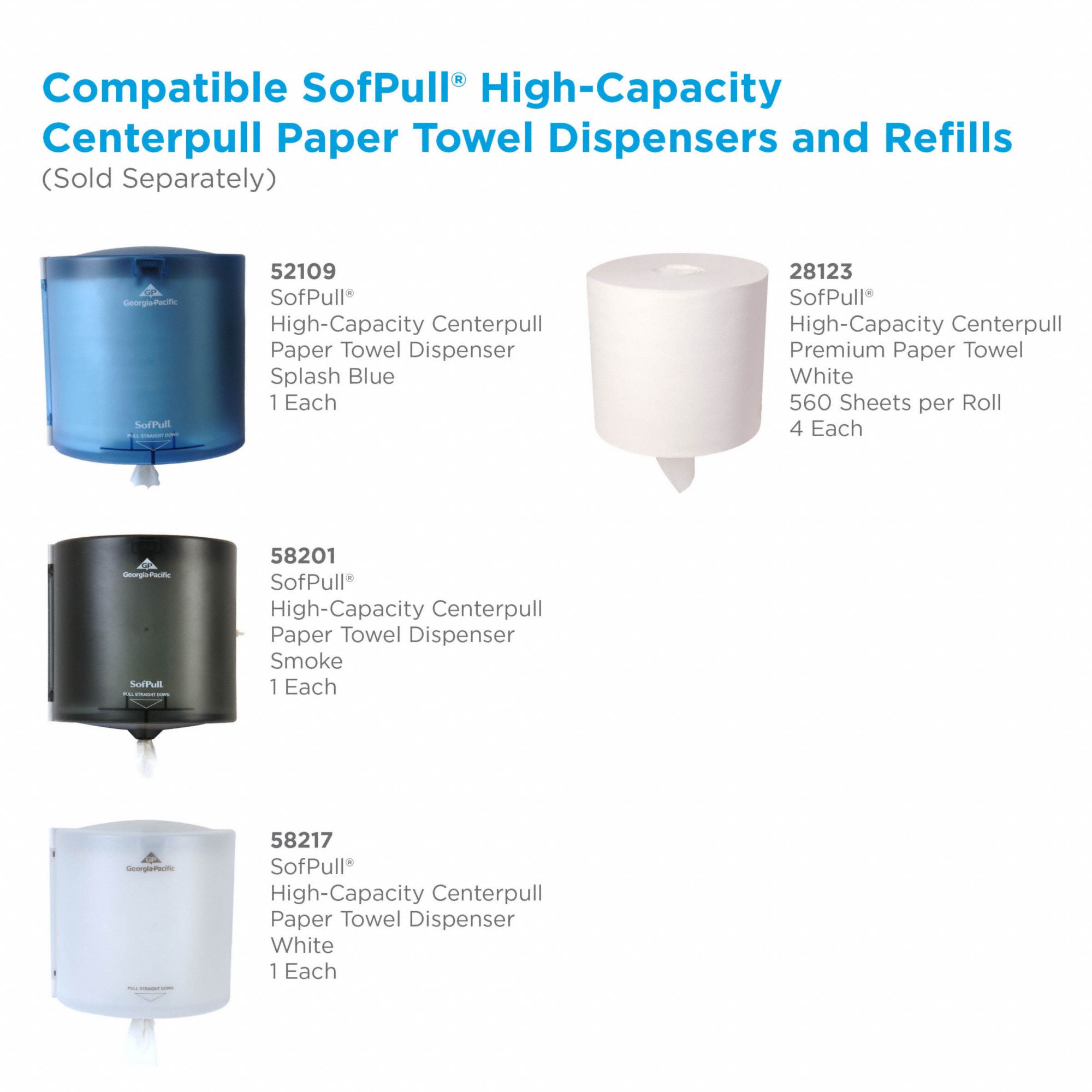 SofPull Centerpull Regular Capacity Paper Towel Dispenser Trial Kit by GP PRO... 