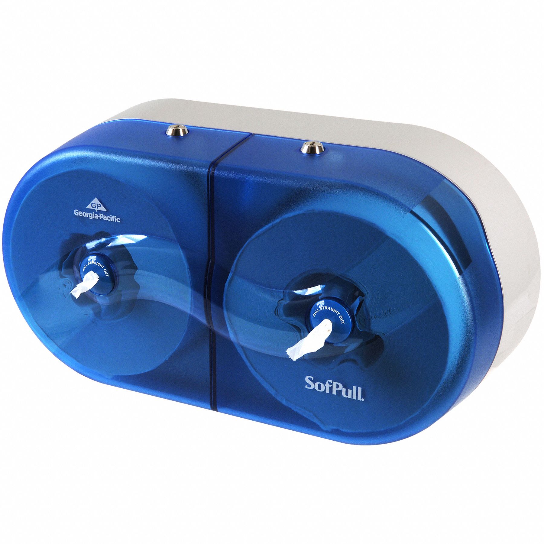 GEORGIA-PACIFIC Toilet Paper Dispenser, SofPull(R), Blue, Center Pull ...