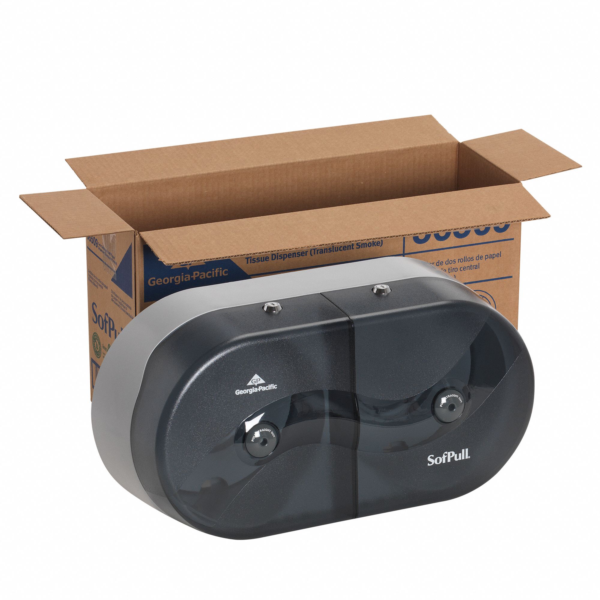 Toilet Paper Dispenser Center Pull, Horizontal Double