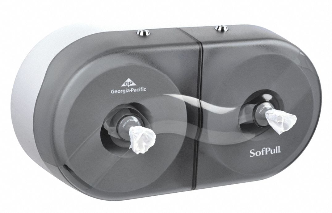 GEORGIA PACIFIC Center Pull Horizontal Double Roll Toilet Paper Dispenser F