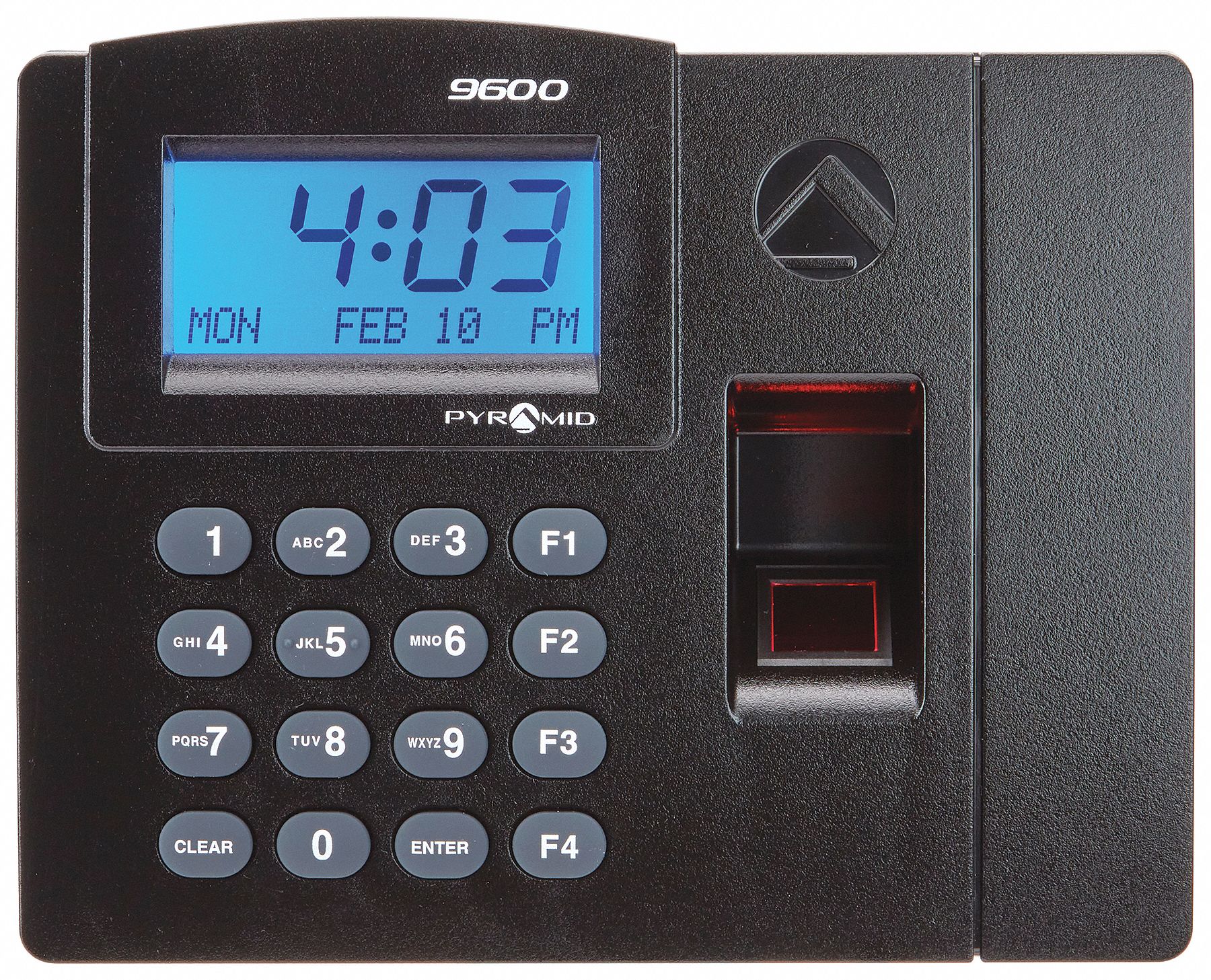 PYRAMID Surface, WallMount Card Swipe Time Clock, 5 3/4 inH x 5 inW x