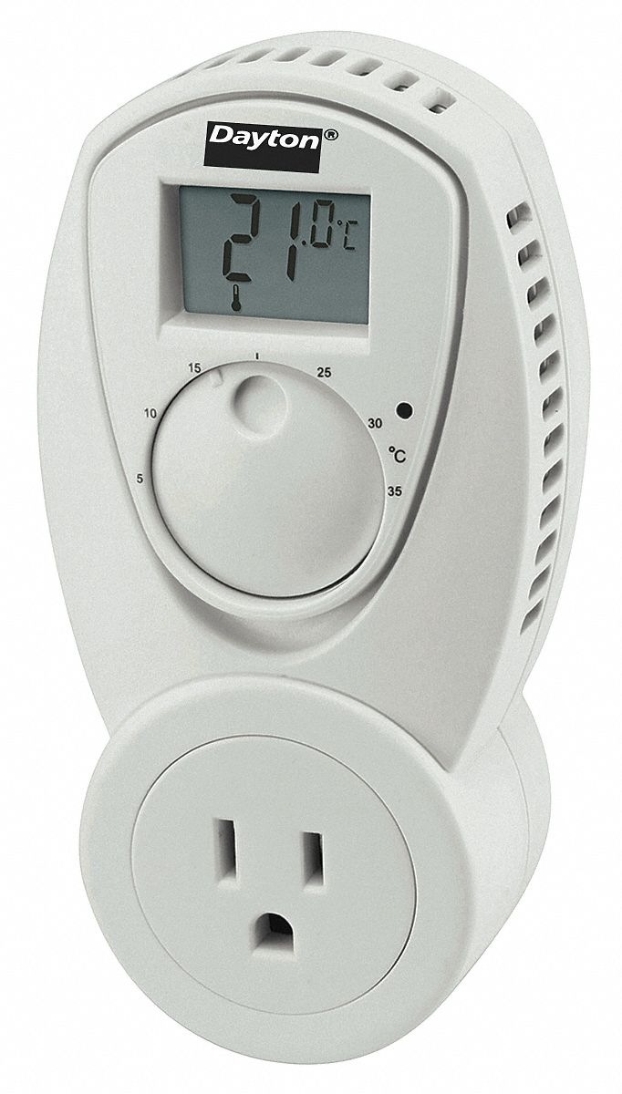 Dayton 15F626 Portable Thermostat,110 to 125VAC, SPST