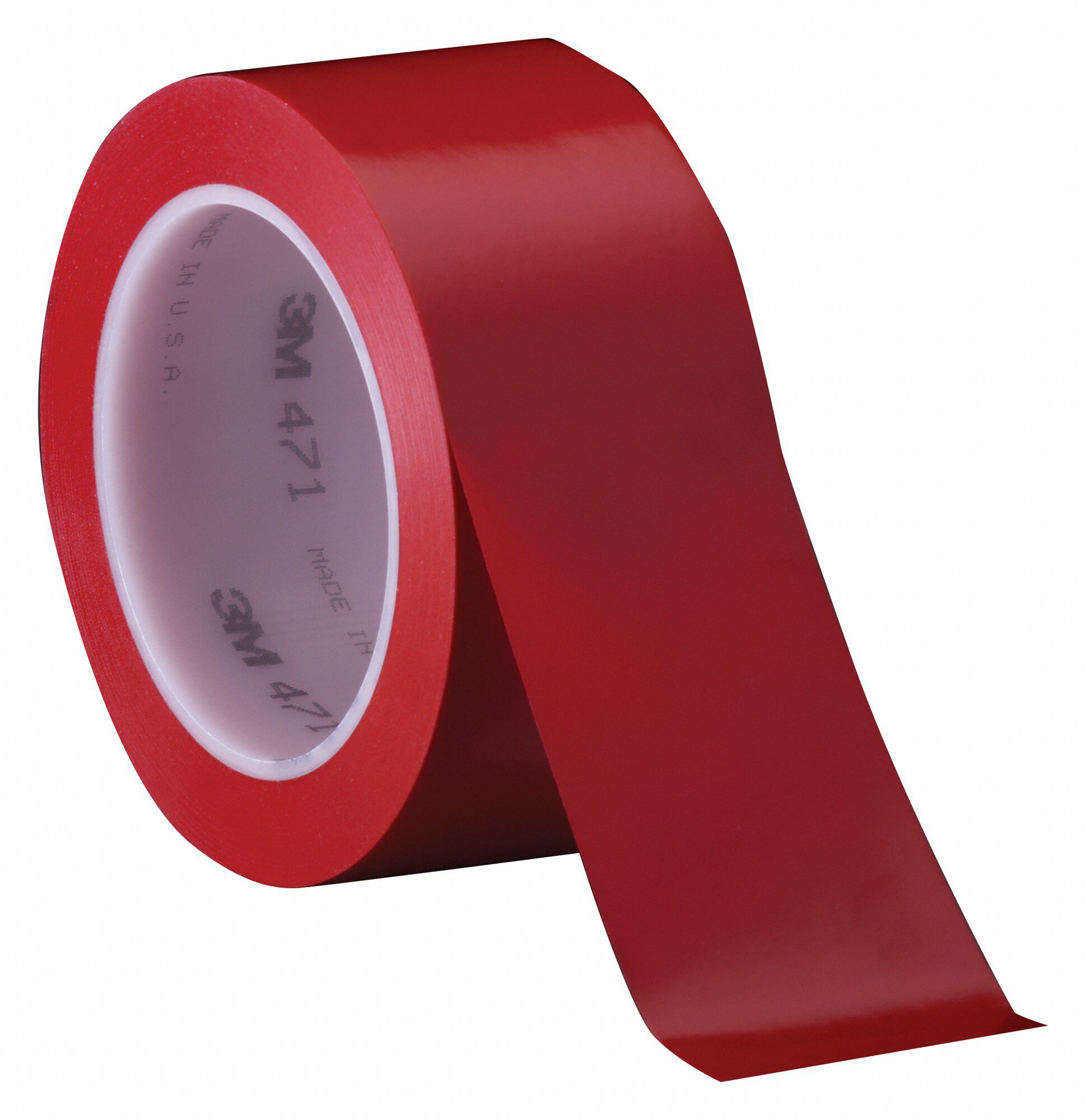 3M Floor Marking Tape Gen Purpose, Solid, Red, 2 in x 108 ft, 5.2 mil