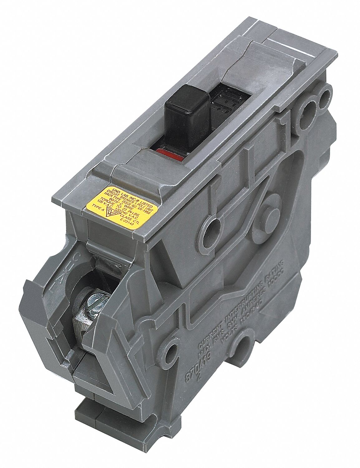 Miniature Circuit Breaker: 30 A Amps, 120V AC, 1 in Wd, 10kA at 120V AC