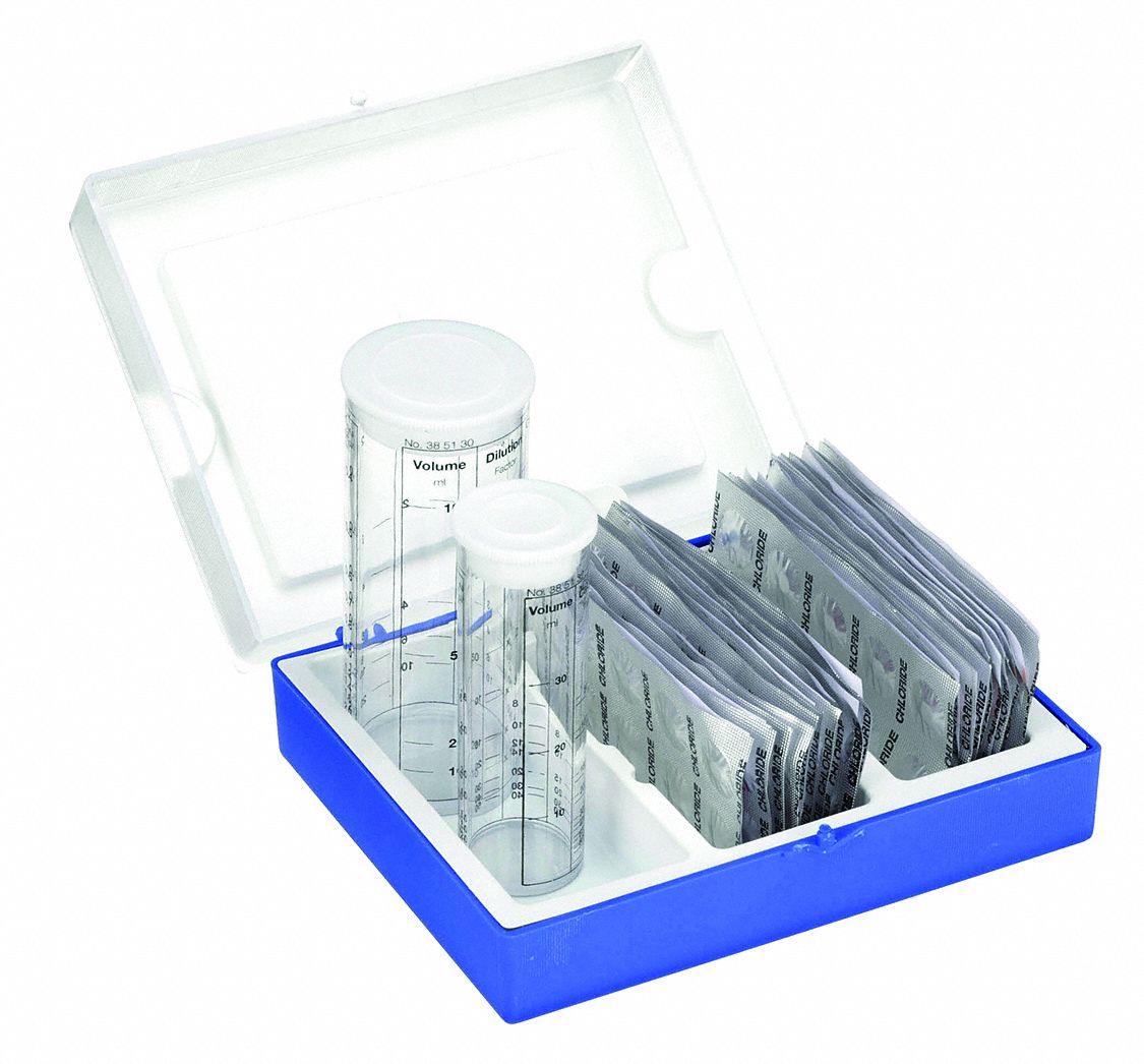 LOVIBOND, Test Kit, 5 to 5,000 mg/L, Chloride Minikit 15G017414180