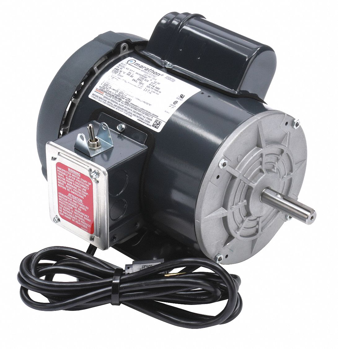 POWER TOOL MOTOR, CAPACITOR-START, 1 HP, 3,450 NAMEPLATE RPM, 115/208-230 V AC