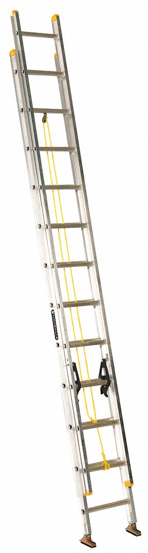 LOUISVILLE 24 Ft Industry Ladder Size 21 Ft Extended Ladder Ht   15G130 AS01