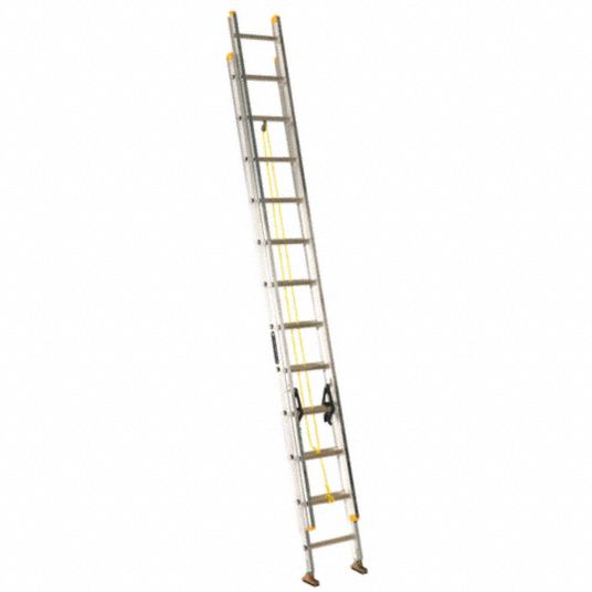 LOUISVILLE, 24 ft Industry Ladder Size, 21 ft Extended Ladder Ht