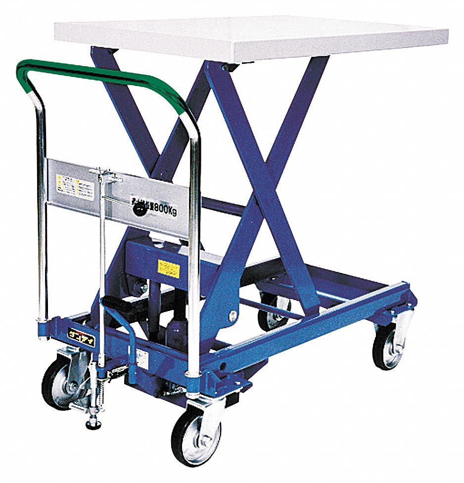 SCISSOR LIFT CART,1760 LB.,STEEL,FI