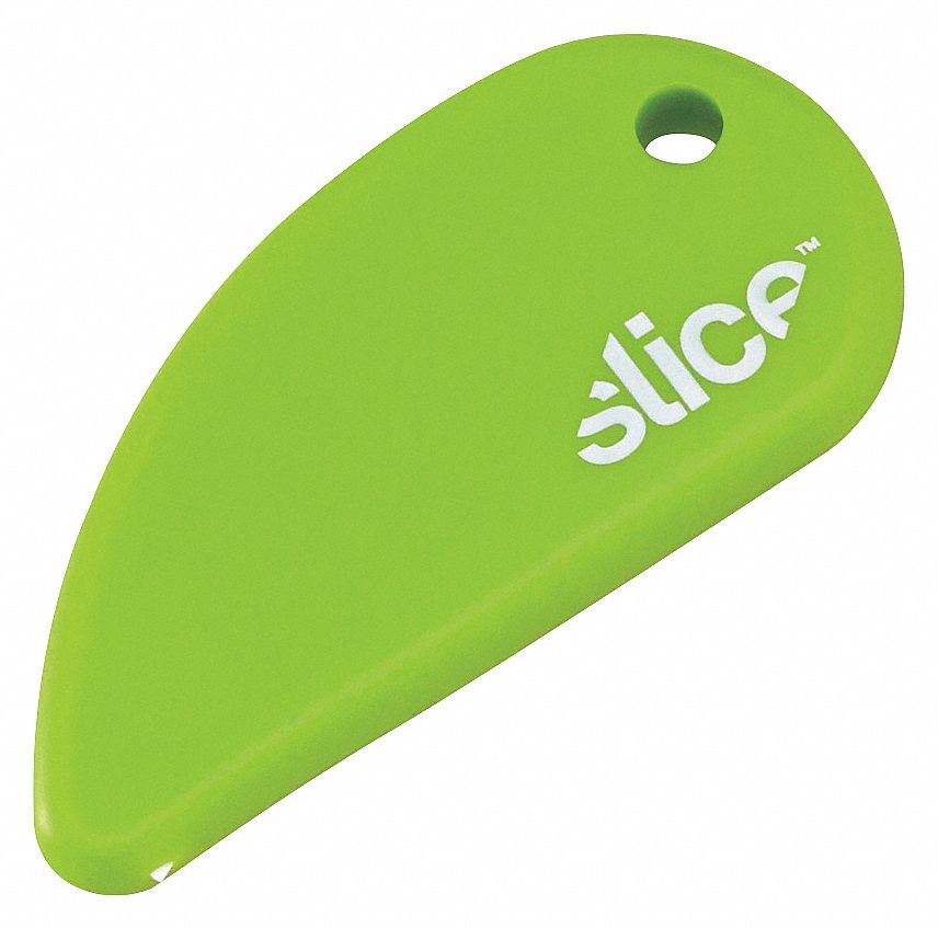 SAFETY CUTTER, 2½ IN OVERALL L, CERAMIC, PLASTIC, 1 BLADES INCLUDED, CERAMIC STANDARD TIP
