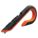 BOX CUTTER, 7 IN OVERALL L, CERAMIC ROUNDED TIP, TEXTURED, PLASTIC, BLACK/ORANGE