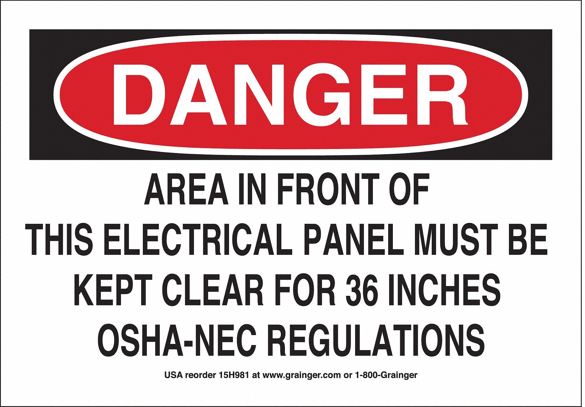 Sign, Vinyl, English - Grainger