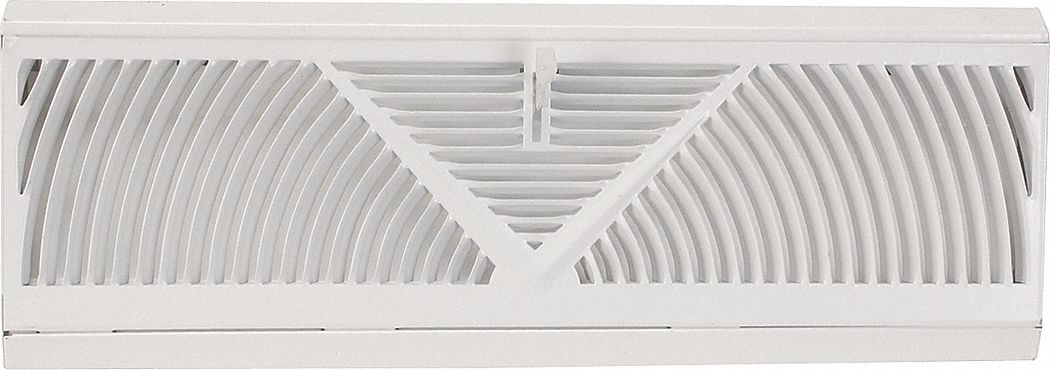 DIFFUSER,BASEBOARD,WHITE,15 IN