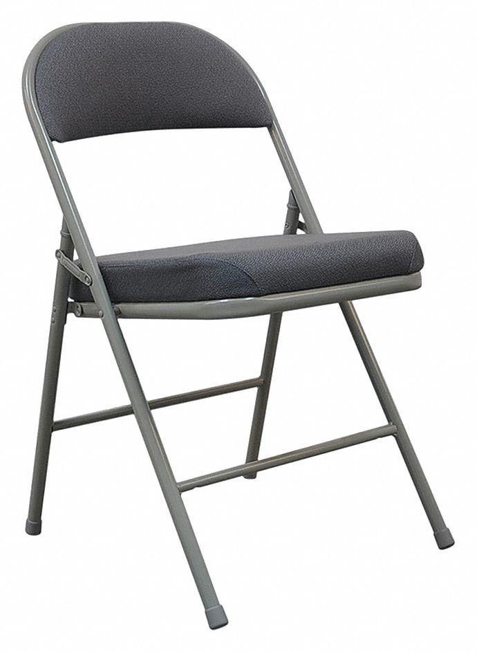 Grey Padded Folding Chair