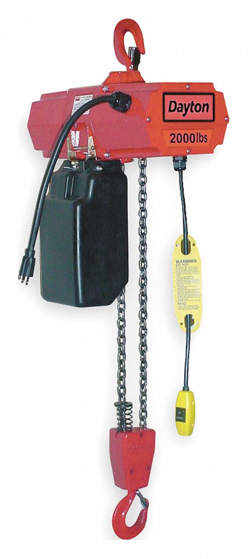 Palan à chaîne électrique – Capacité de 1/2 tonne H-8626 - Uline