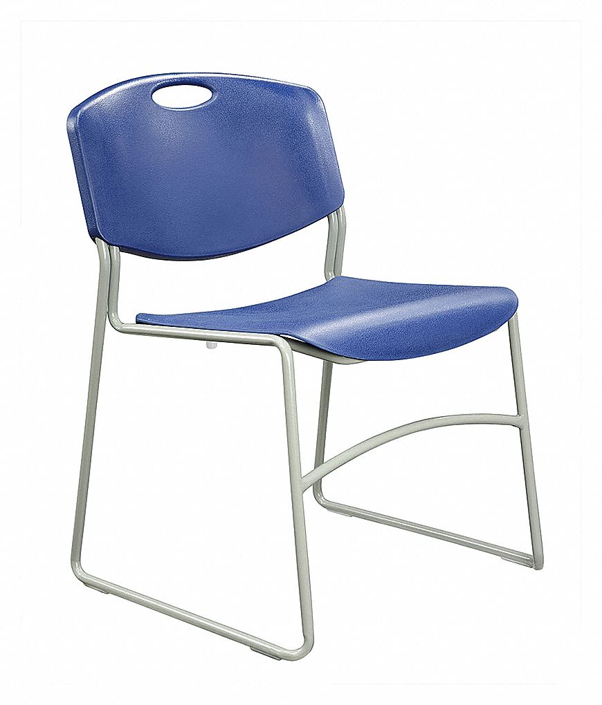 CHAIR STACKABLE BLUE