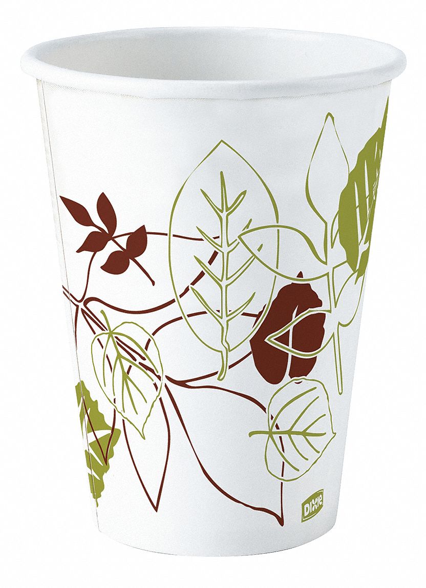 DISPOSABLE CUP, HOT, 12 OZ., PK 500