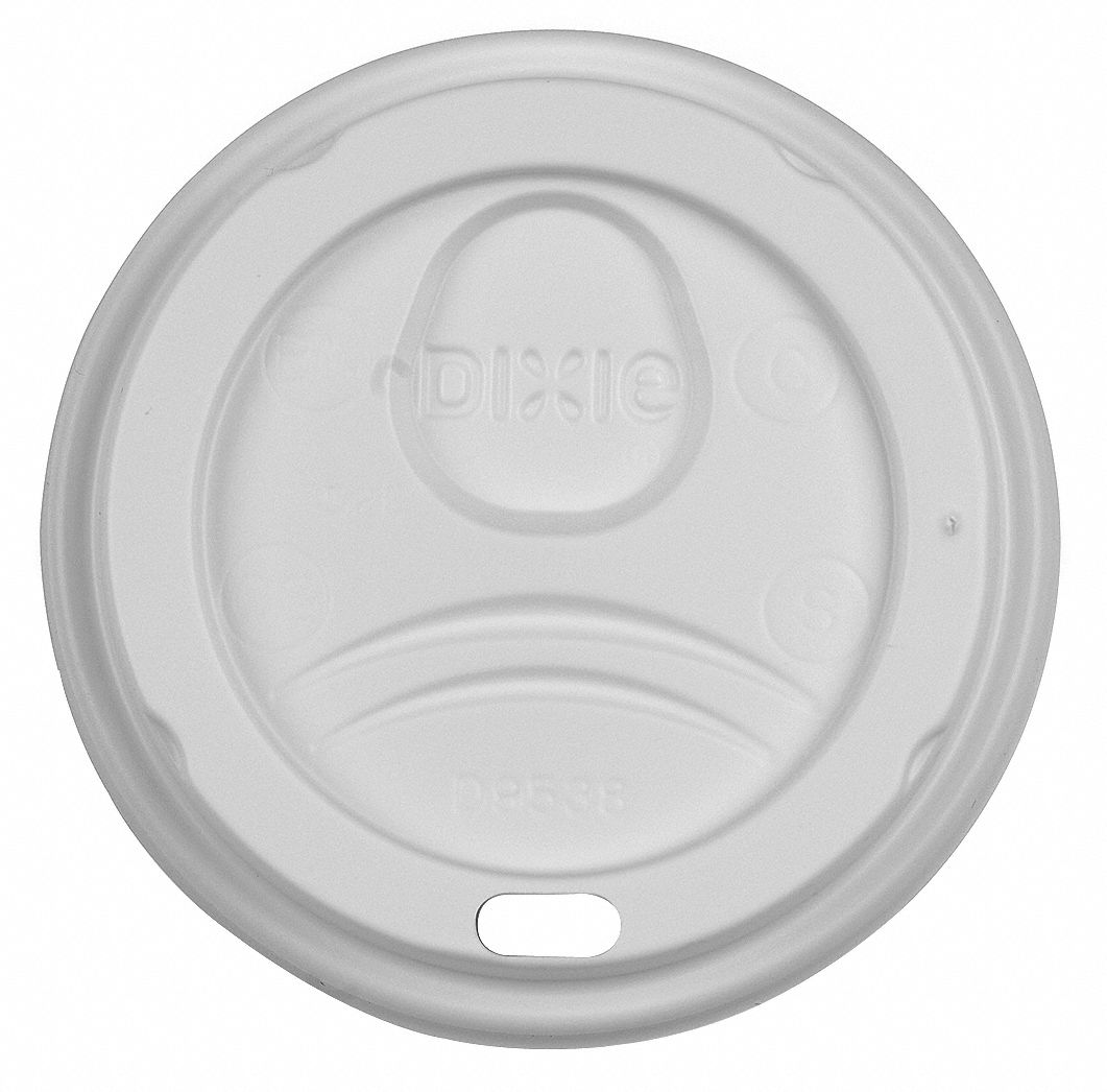 Dixie 8 Fl Oz Plastic Dome Sip Through Hot Cup Lid White 1000 Pk 15j207d9538 Grainger 7496