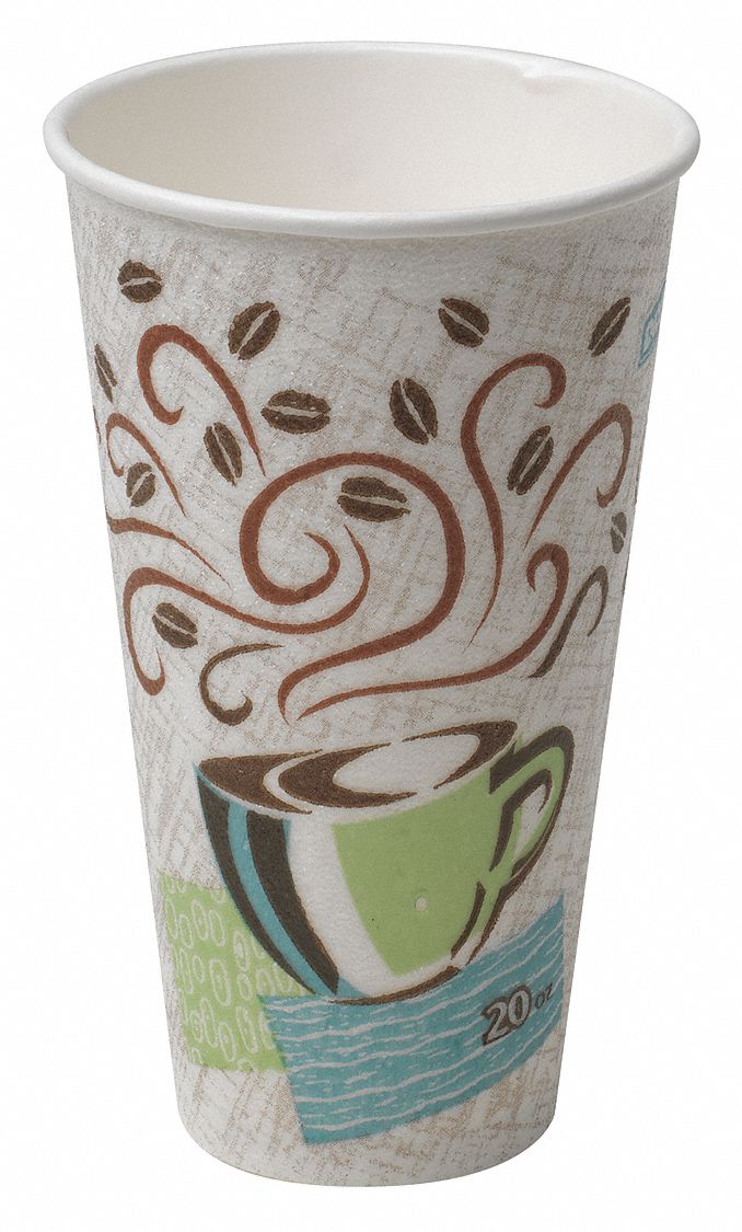 Dixie 12 Oz Paper Disposable Hot Cup White Perfectouch R 500 Pk 1ptr8 5342dx Grainger