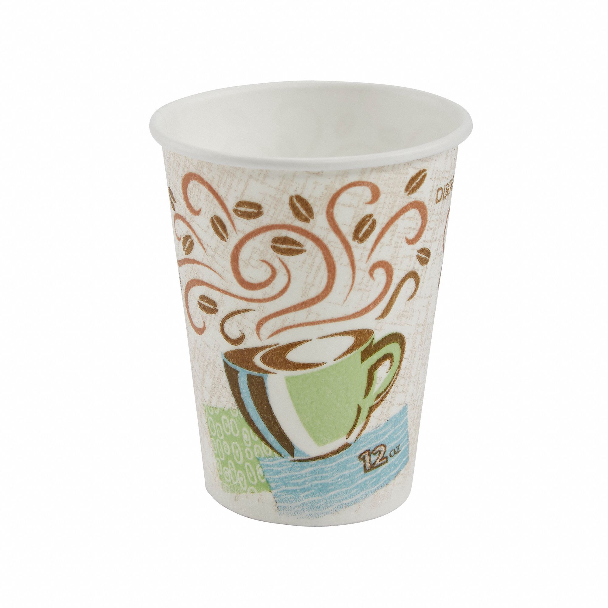 DIXIE 5342CD Disp Hot Cup,12 oz,WH,5342CD,PK1000 15J219