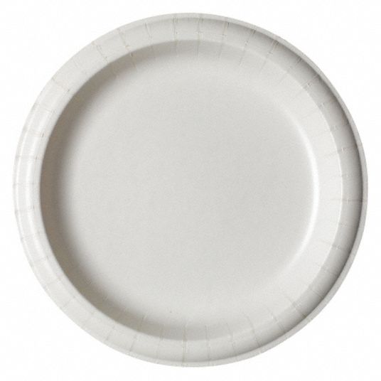 Buy Status Super Thick White Round Disposable Paper Plates 17 cm