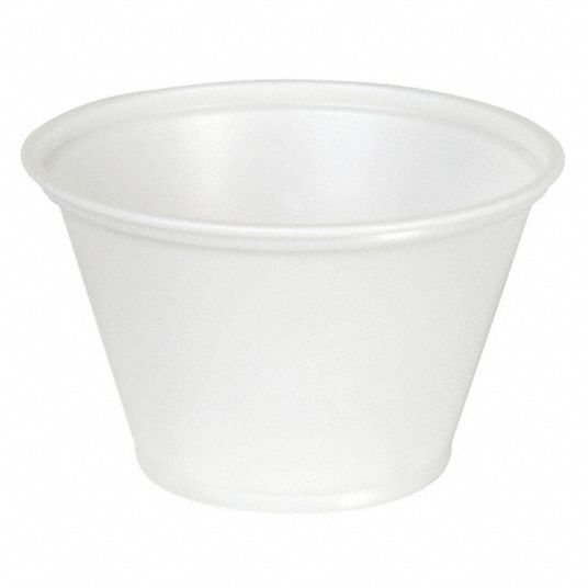 DIXIE 4 oz. Souffle Cup, Translucent Plastic, 2400 PK - 15J234 ...