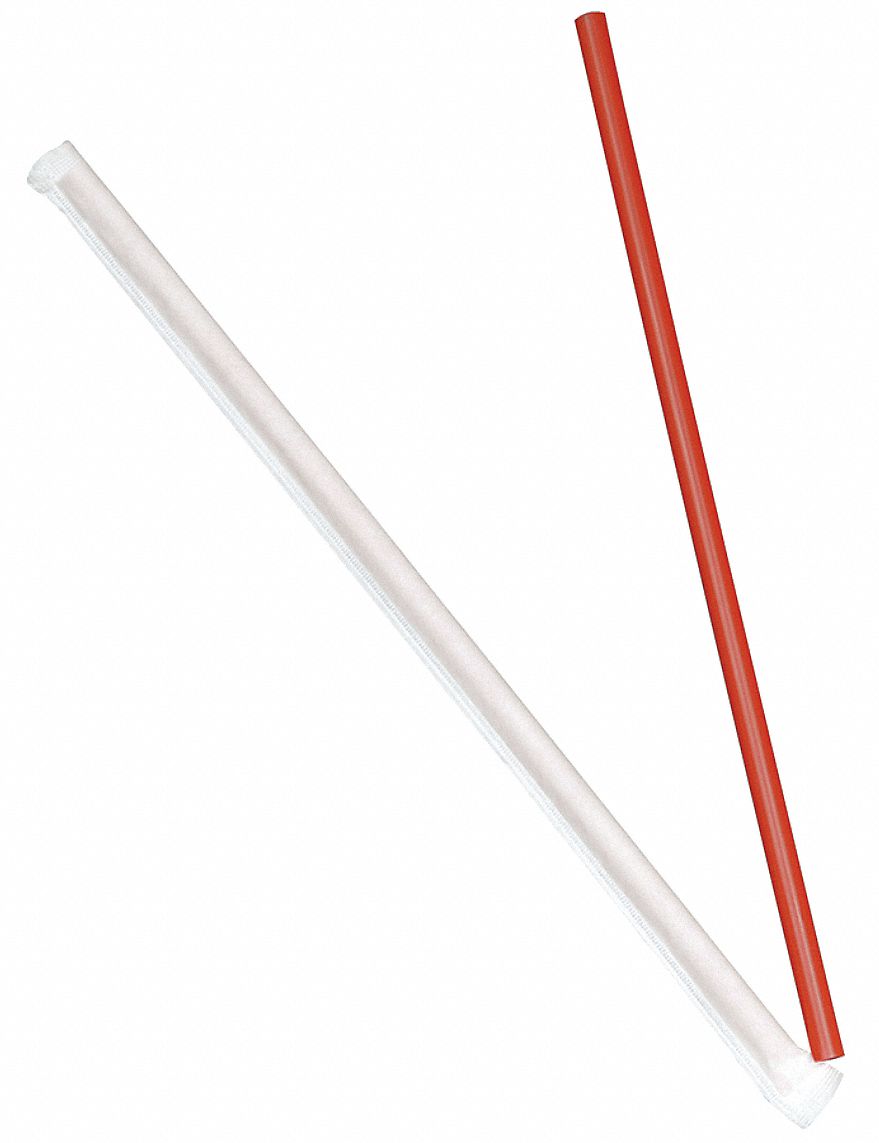 15J245 - Jumbo Wrap Straws 10-1/4 PK1200