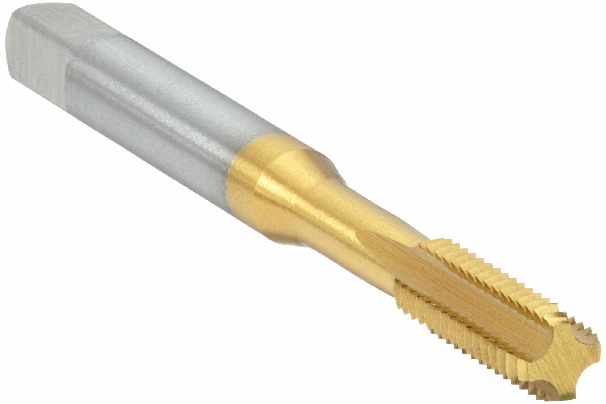 STRAIGHT FLUTE TAP, M4X0.7 THREAD, 19.05MM THREAD L, 53.97MM OVERALL L, HSS