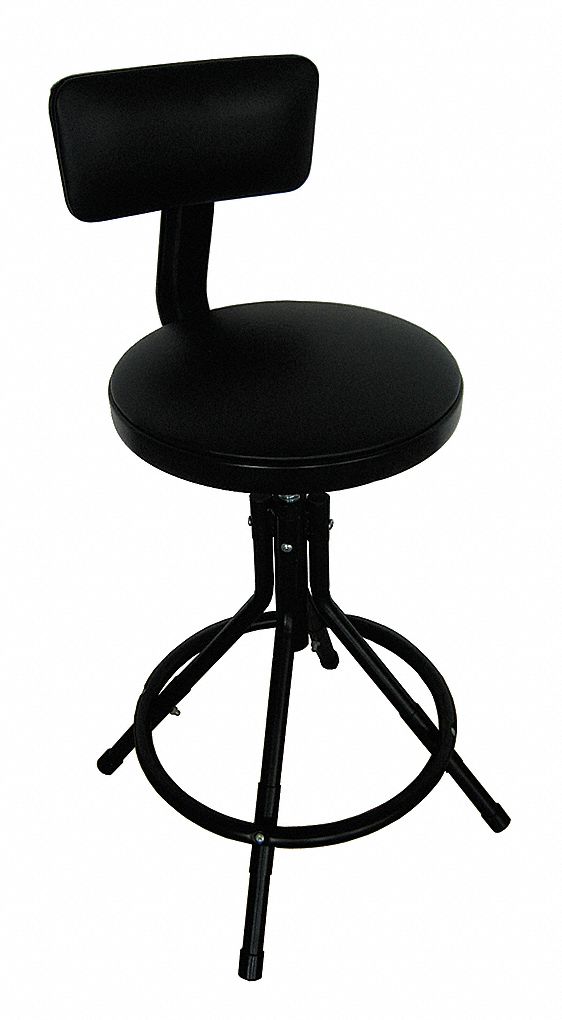 ROUND PADDED SWIVEL STOOL