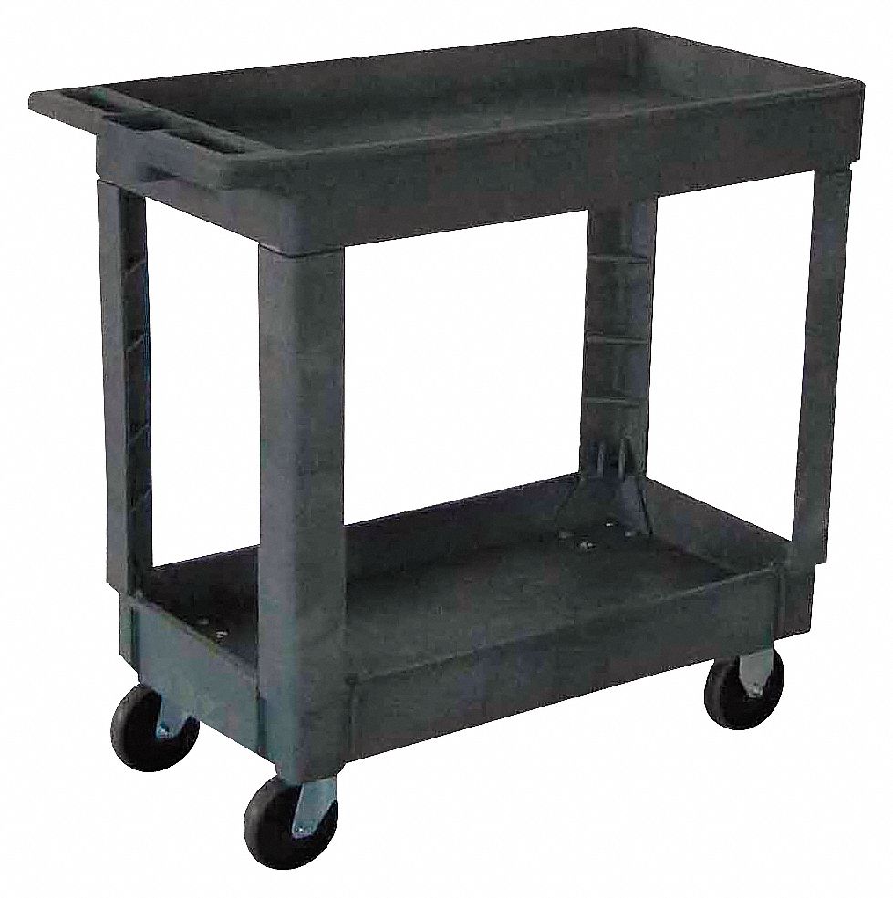 CART W/LIP,500LB LD,GREY,34-1/2"X17-1/2"