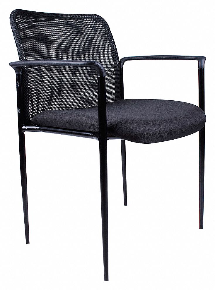 GUEST CHAIR MESH BACK BLACK