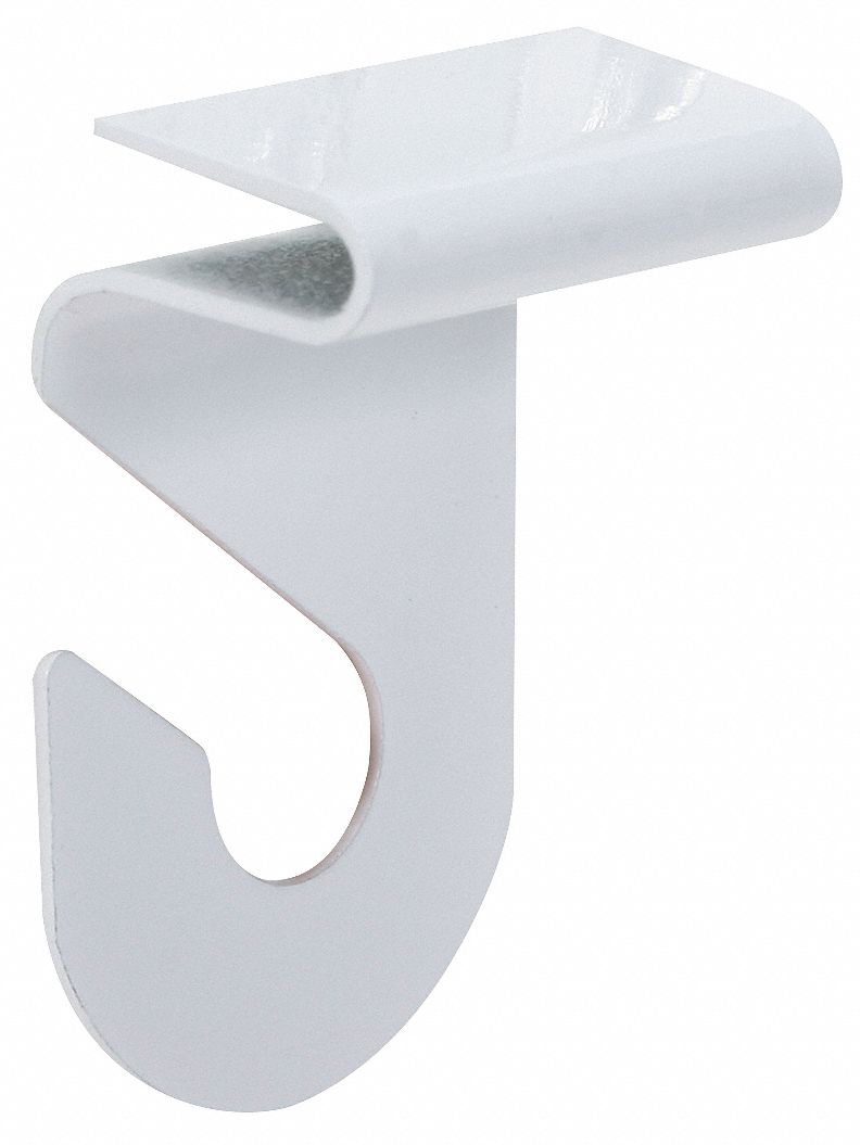 GRAINGER APPROVED HOOK CEILING STEEL WHITE PK2 - Hooks - GGS1RCK4 | 1RCK4