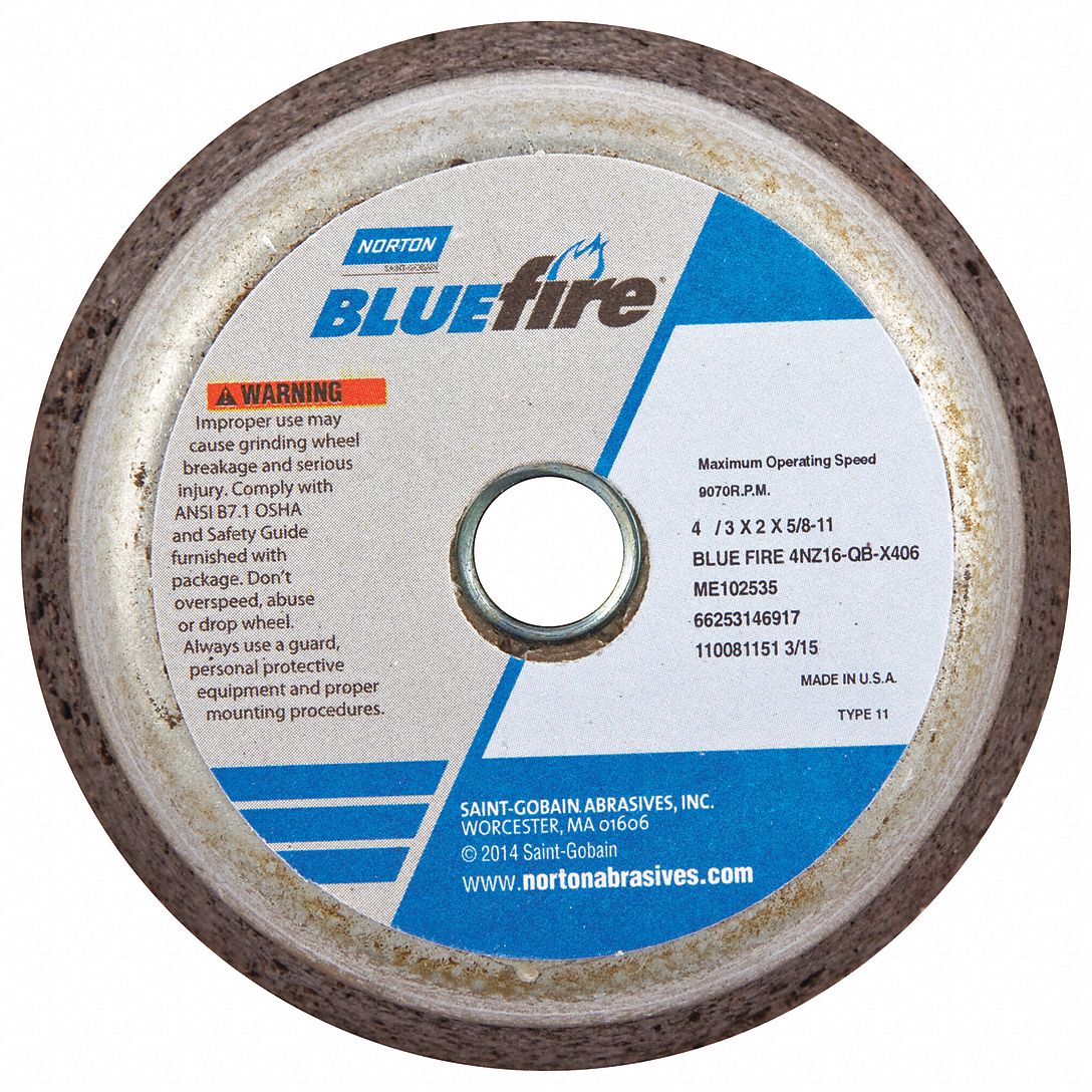 NORTON Flaring Cup Grinding Wheel 4 in Abrasive Wheel Dia, 2 in Thick