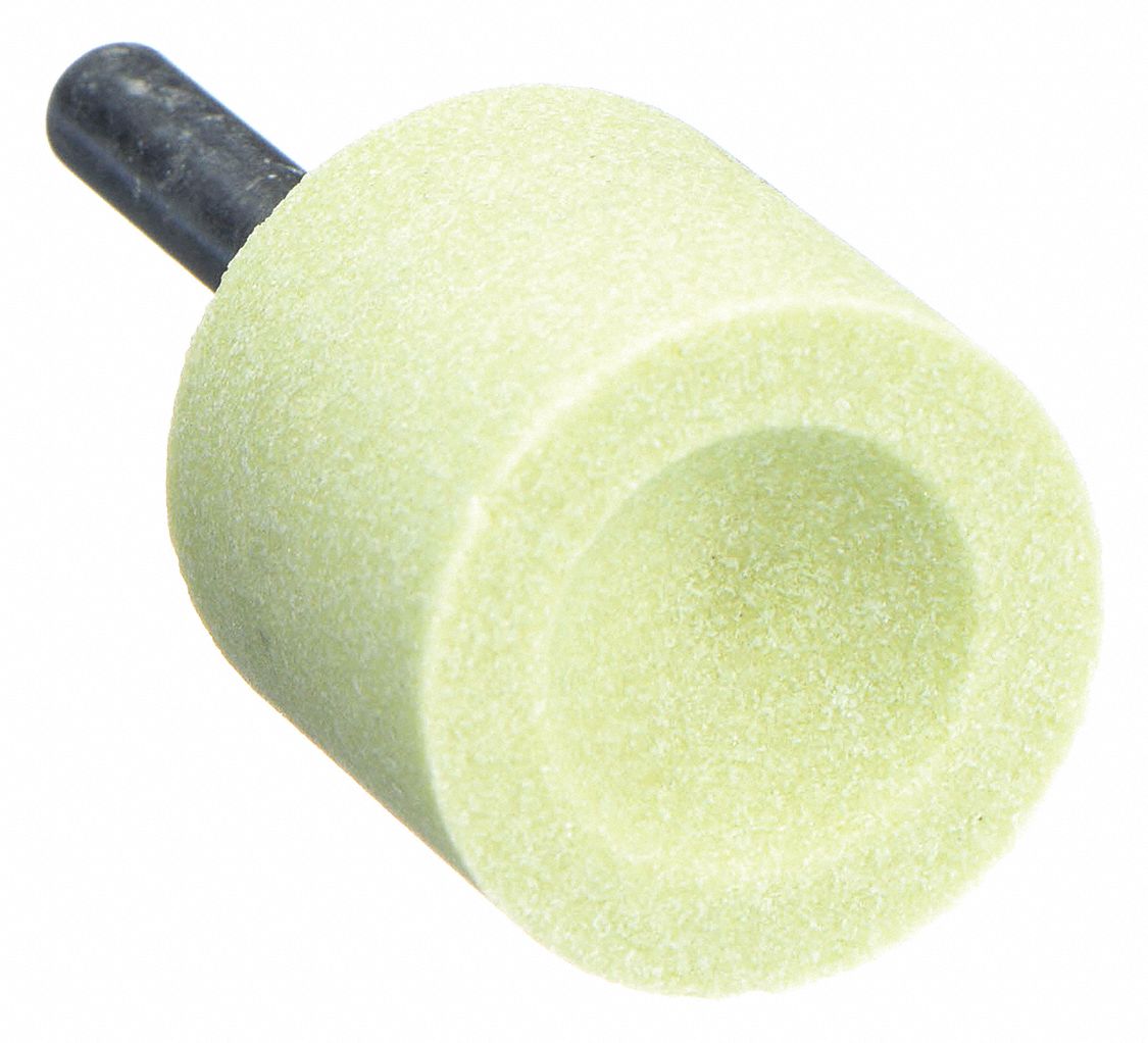 Vitrified Mounted Point: 1 in Dia, Ceramic, 80 Grit, A38