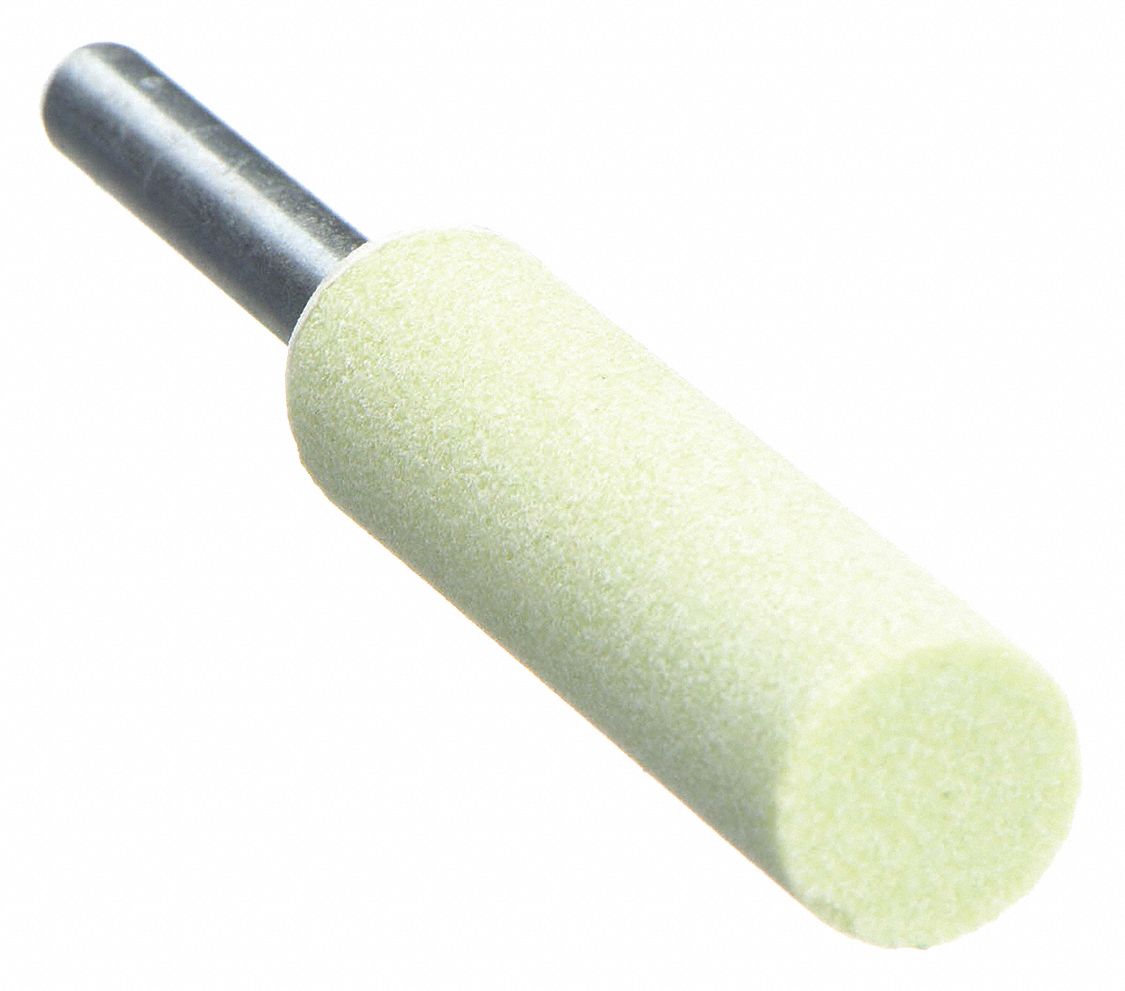 Vitrified Mounted Point: 1/2 in Dia, Ceramic, 80 Grit, W189