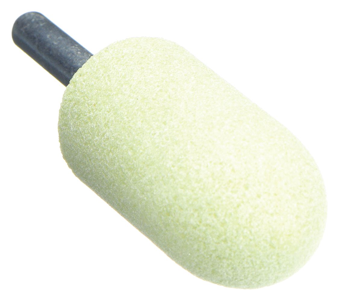 Vitrified Mounted Point: 7/8 in Dia, Ceramic, 80 Grit, A11