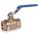 MANUAL TWO-WAY BALL VALVE: ¼ IN, BRASS, STRAIGHT, FIP X FIP, FULL PORT BALL PORT