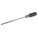 SCREWDRIVER, ACETATE, RUBBER HANDLE, ¼ IN TIP, NOT INSULATED, 12 5/16 IN L