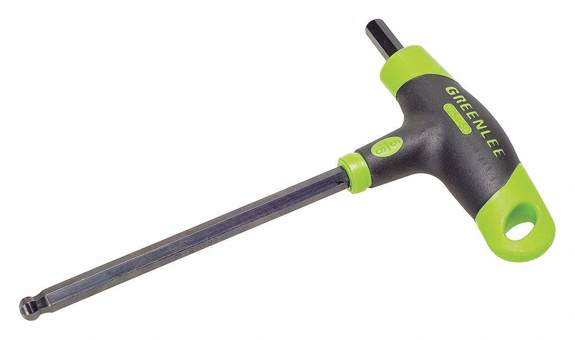 HEX KEY, 1 BALL END, 5/16 IN TIP SIZE, SAE, SHORT, ALLOY STEEL, BLACK OXIDE