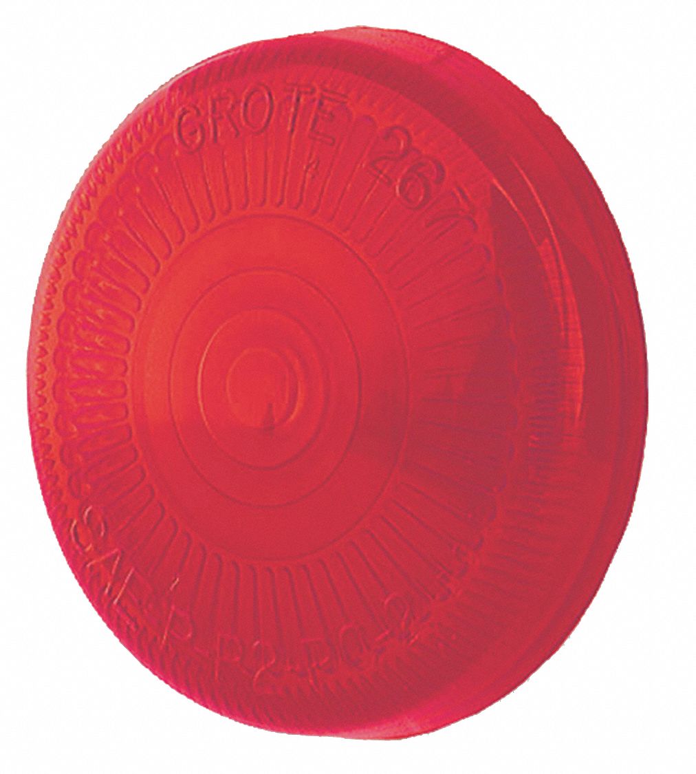 LENS SNAP ON FOR ROUND MARKER RED