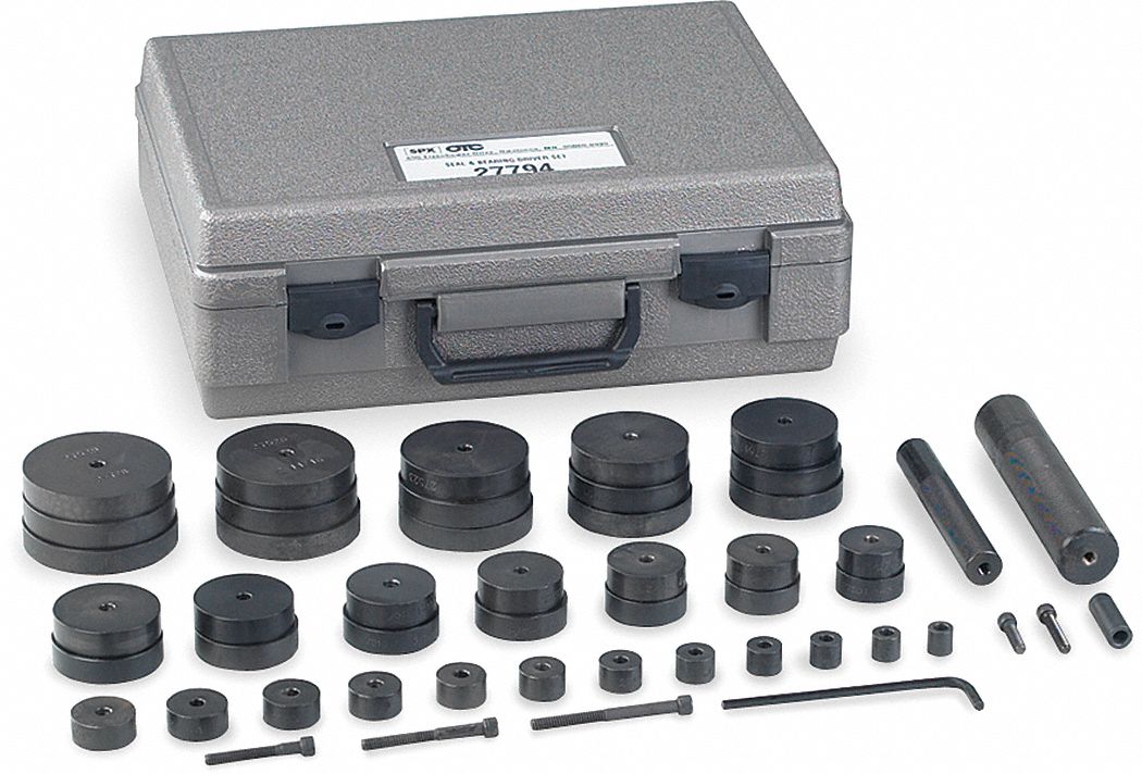DRIVER TOOL SET, 2 HANDLES/(41) DISCS SIZES, 1/2 TO 3 IN DIA